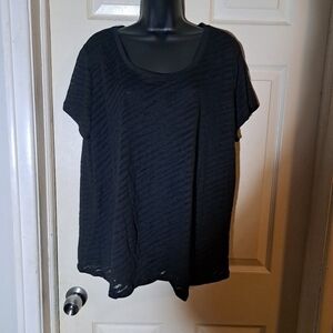 Mix&co sheer black blouse size 3X 5/$25